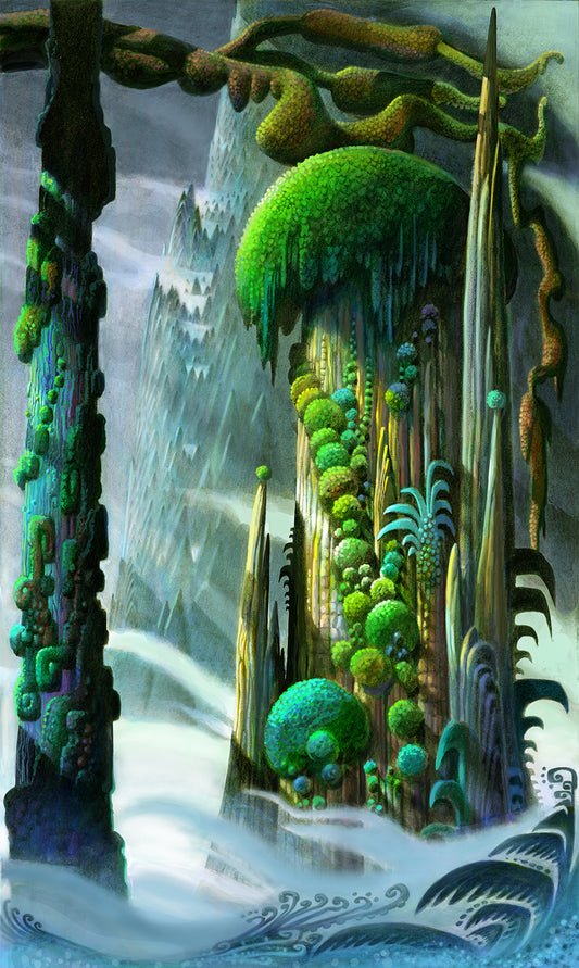 Mossy Tree Stump, large